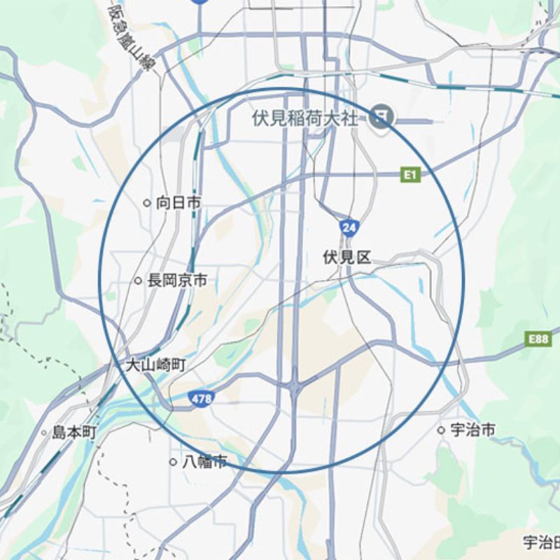 訪問エリア地図